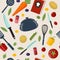 Kitchen Healthy Cooking Seamless Pattern