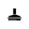 Kitchen Hood, Exhaust Range Air Filter. Flat Vector Icon illustration. Simple black symbol on white background. Kitchen Hood