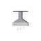 Kitchen hood flat icon