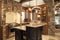 Kitchen Interior With Stone Accents in Affluent Ho