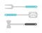 Kitchen ladle cooking home culinary equipment flat vector