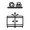Kitchen - linear vector icon photo