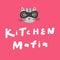 Kitchen Mafia. Hand drawn lettering logo for social media content