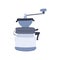 kitchen mill coffee grinder manual cartoon vector illustration
