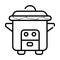 Kitchen multicooker machine icon