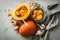 Kitchen - preparing pumpkin squash for cookin