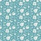 Kitchen seamless pattern. Vector background.