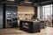 a kitchen with smart appliances and integrated cooking functions