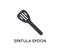 Kitchen Spatula Spoon Vector Element or Glyph Icon