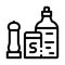 Kitchen spices icon vector outline illustration