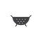 Kitchen strainer icon vector