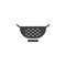 Kitchen strainer vector icon