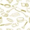 Kitchen stuff seamless pattern