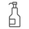 Kitchen syrup line icon, sauce and food, breakfast