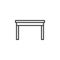 Kitchen table line icon