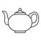 Kitchen teapot icon, outline style