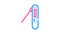 kitchen thermometer color icon animation
