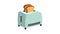 Kitchen toaster icon animation