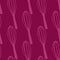 Kitchen tools seamless pattern with doodle corolla elements. Dark pink palette artwork. Cooking tools print