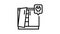 kitchen unit repairs line icon animation