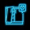 kitchen unit repairs neon glow icon illustration