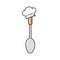 kitchen utensil chef hat theme logo icon sign vector