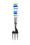 Kitchen utensil fork on white