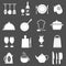 Kitchen utensil icons.