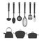 Kitchen utensils icons