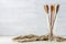 Kitchen utensils, wooden spoons