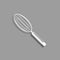 Kitchen Whisk. Vector icon. Conditional vector image