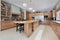 Kitchen with wood island