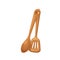 Kitchen wooden spoon and spatula