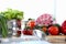 Kitchen Worktop Full Fresh Vegetable Abundance