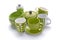 Kitchenware in green porcelain