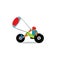 Kite buggy sport. Vector Illustration.