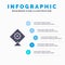 Kite, Festival Solid Icon Infographics 5 Steps Presentation Background