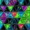 Kite gaudy colorful mosaic triangle patchwork