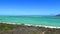 Kite surfers on the Atlantic coast. South Africa.