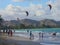 Kite-surfing at Lanikai Beach