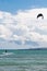 Kite-surfing at sea