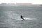 Kite surfing surfing waves sea waves in the sea wind sport extreme surfing Mediterranean Beach nature