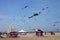 Kite wind on the beach