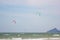 Kiteboarder kitesurfer activities The main kiteboarding season