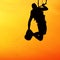 Kiteboarder silhouette