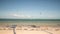 Kiteboarding. People enjoying the energy of the wind on the beach of the island of Boracay. Philippines.