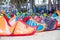 Kites left to dry at Bulabog beach, one of the most sought-after spots for kiteboarding