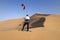 Kitesurf in the desert