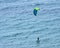 Kitesurf, extreme aquatic sport