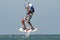 Kitesurf jumping